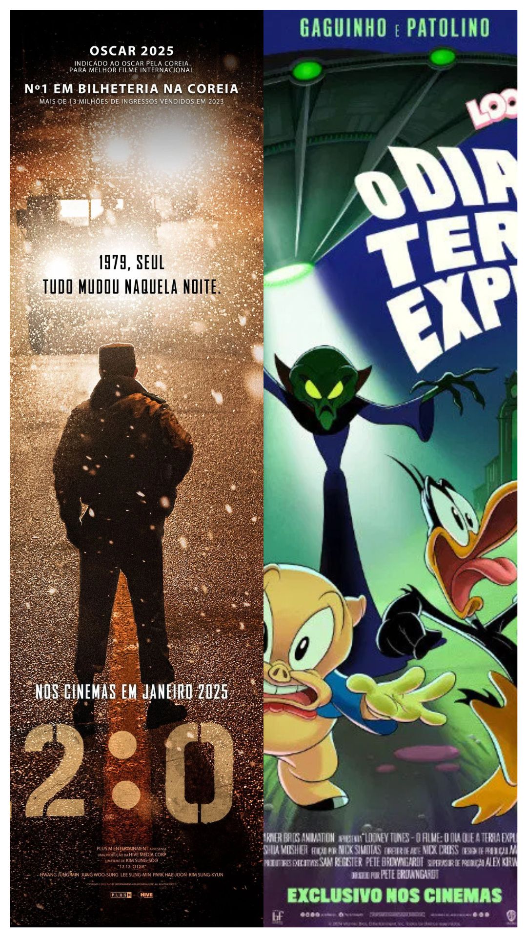 Cartazes de 12.12 O Dia e Looney Tunes - O Filme O Dia Que A Terra Explodiu
