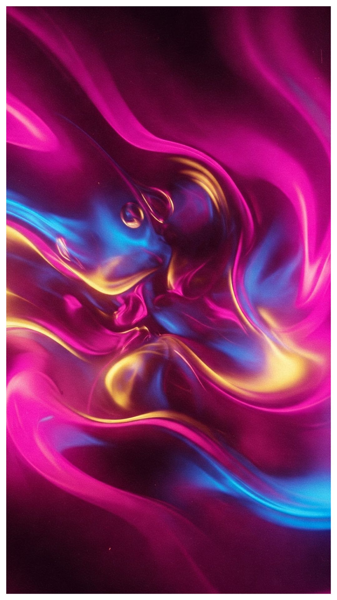 Fluxos de cores rosas, azuis e amarelas