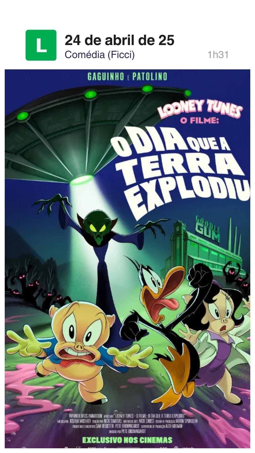 Looney Tunes - O Filme_ O Dia Que A Terra Explodiu - 24 de abril de 25