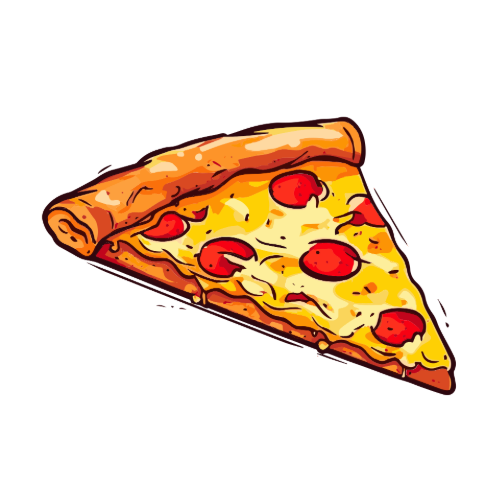 Um pedaço de pizza que parece esta muito bom