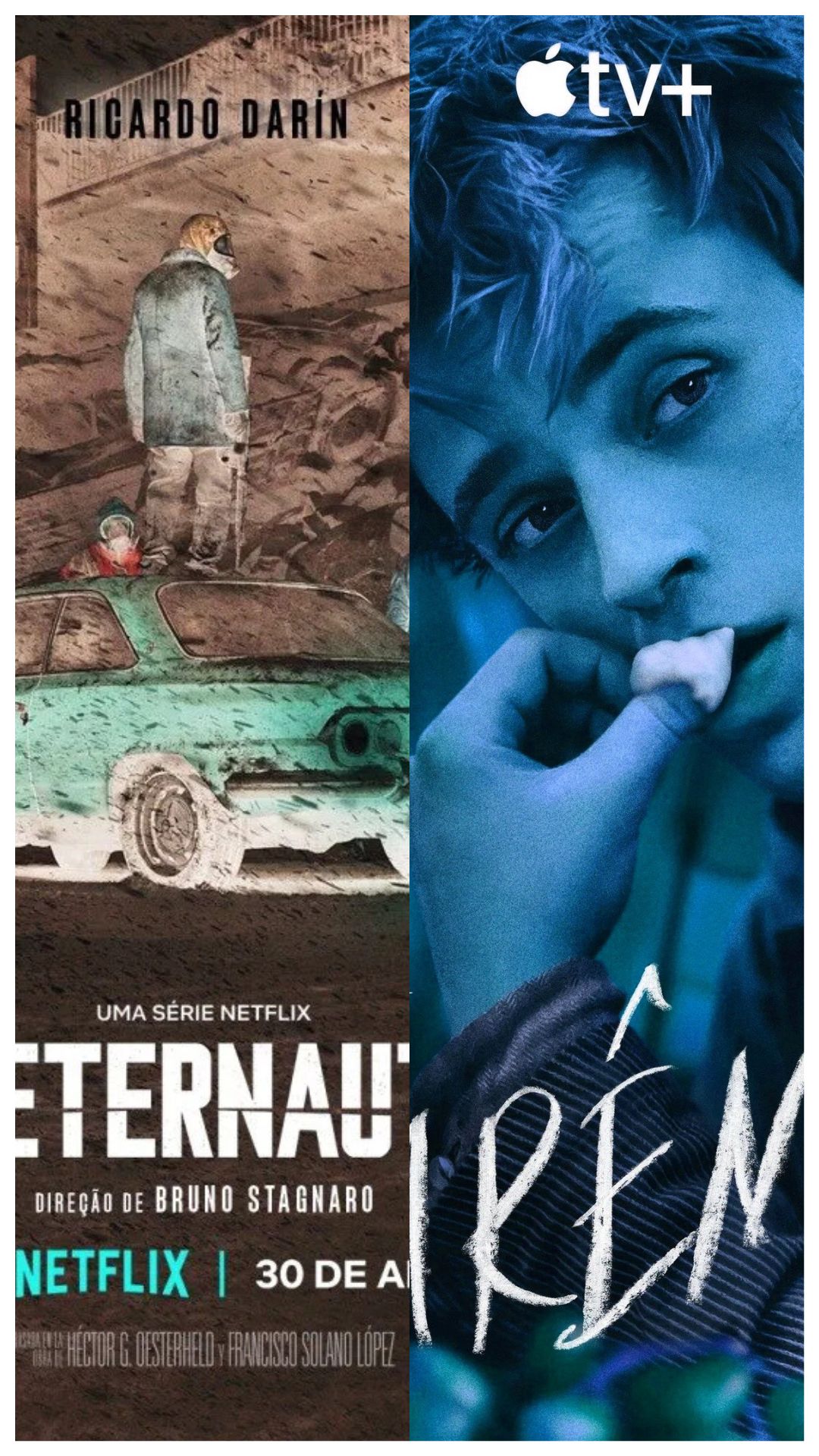 Parte dos cartazes de "O Eternauta" e "Carême" customizados